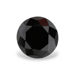 1.32 Carat Natural Black Round Diamond GIA