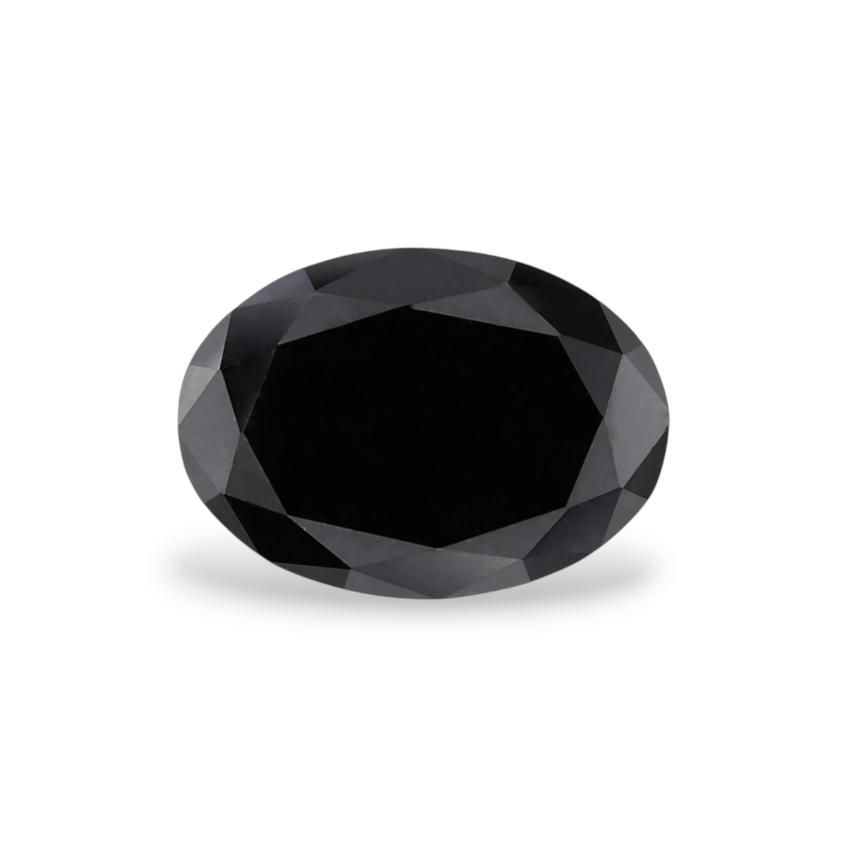 1.12 Carat Natural Black Oval Diamond GIA