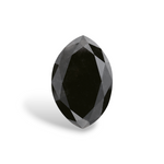 7.37 Carat Natural Black Marquise Diamond GIA