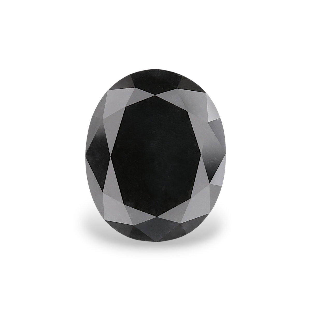 4.96 Carat Natural Black Oval Diamond GIA