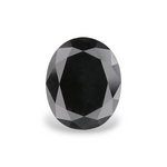 4.96 Carat Natural Black Oval Diamond GIA