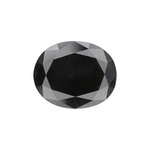 4.96 Carat Natural Black Oval Diamond GIA