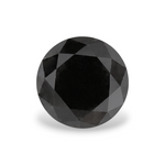 2 Carat Natural Black Round Diamond GIA