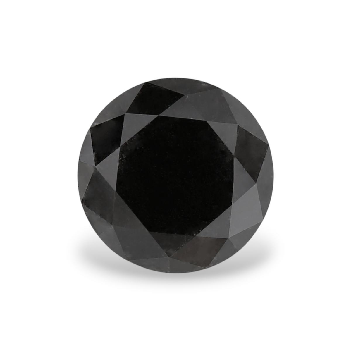 2 Carat Natural Black Round Diamond GIA