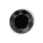 2 Carat Natural Black Round Diamond GIA