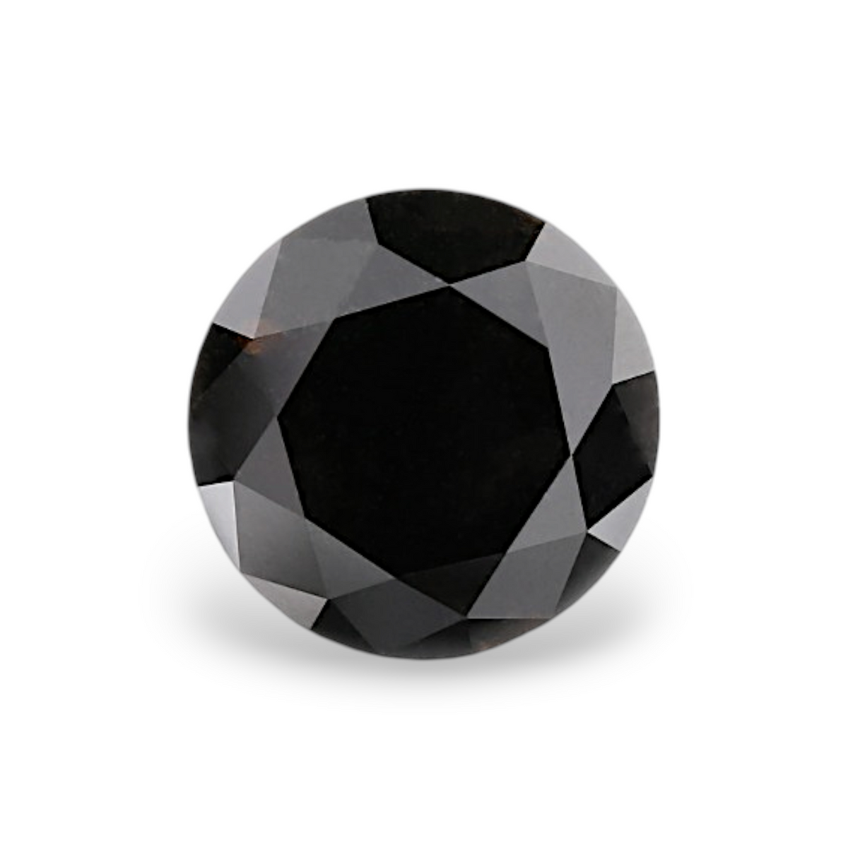 2.27 Carat Natural Black Round Diamond GIA