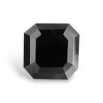 2.16 Carat Natural Black Sq emerald Diamond GIA