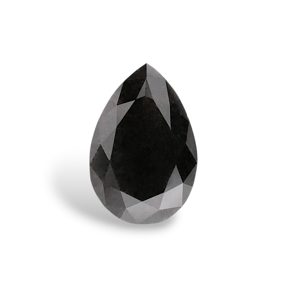 2.22 Carat Natural Black Pear Diamond GIA