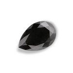 2.22 Carat Natural Black Pear Diamond GIA