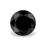 1.42 Carat Natural Black Round Diamond GIA