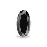 1.77 Carat Natural Black Oval Diamond GIA
