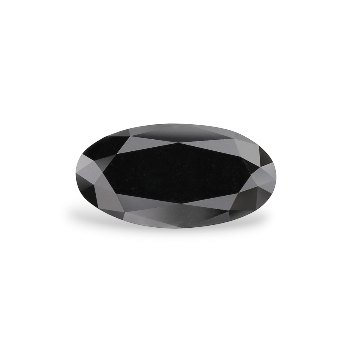 1.77 Carat Natural Black Oval Diamond GIA