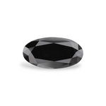 1.77 Carat Natural Black Oval Diamond GIA