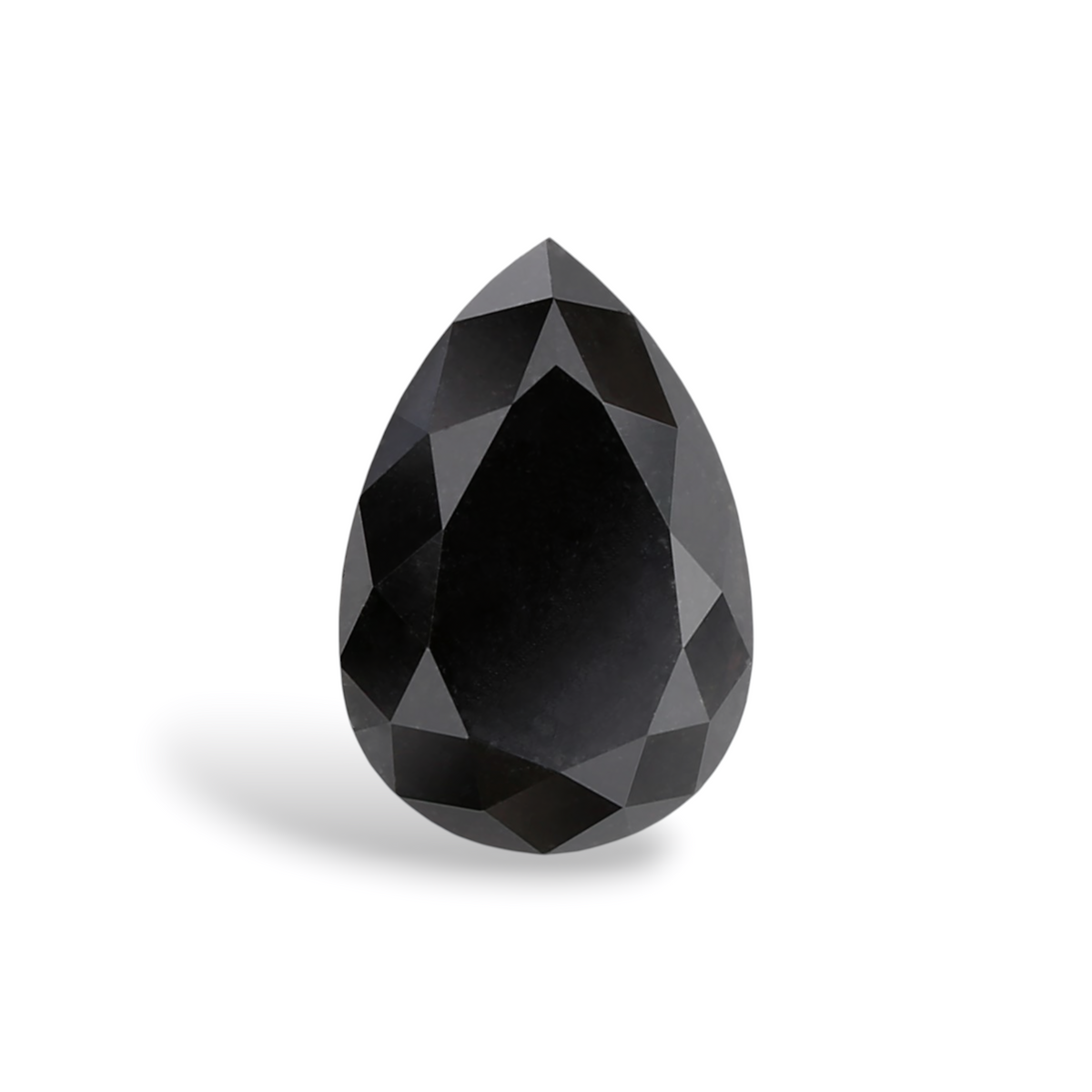 1.04 Carat Natural Black Pear Diamond GIA