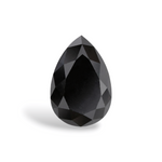 1.04 Carat Natural Black Pear Diamond GIA