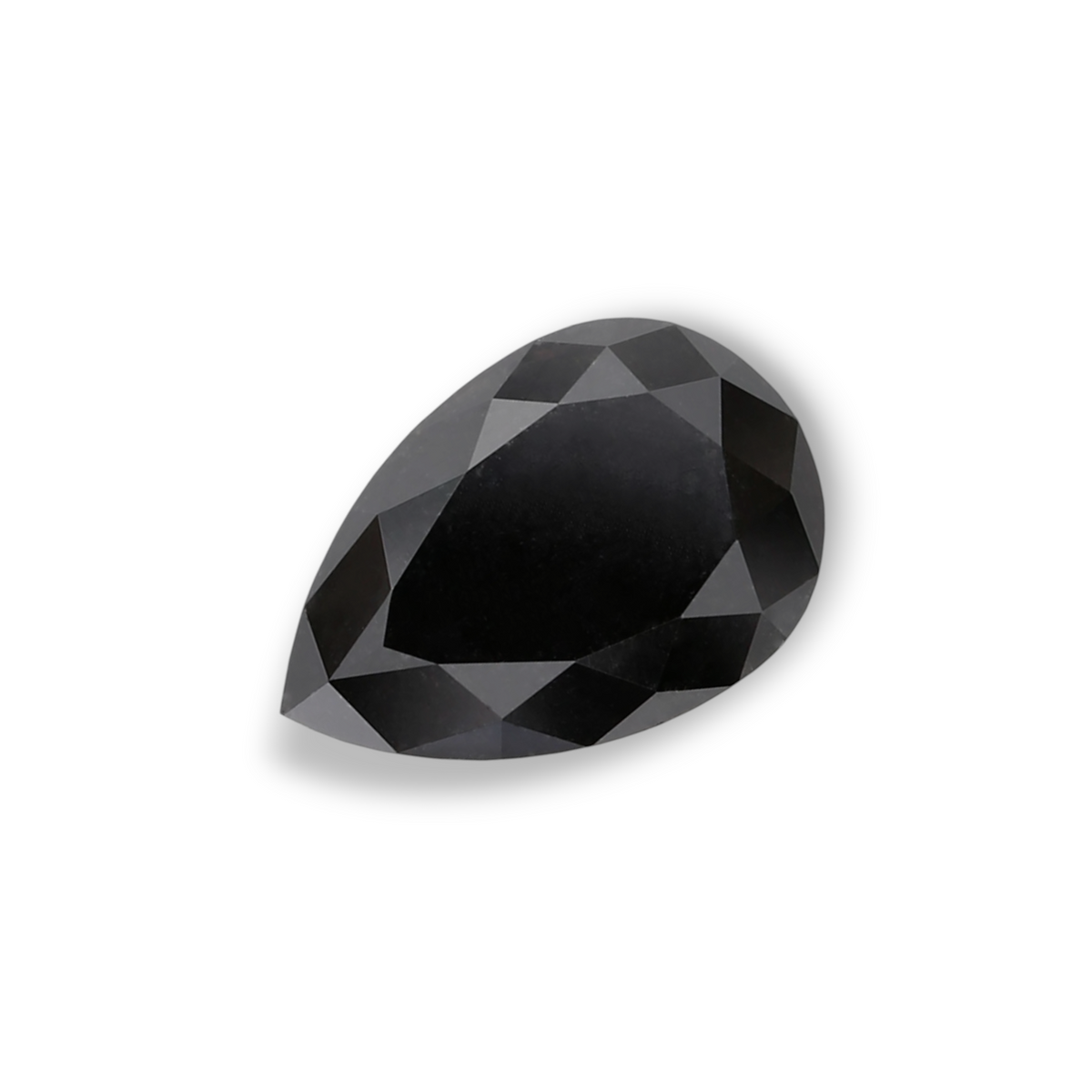 1.04 Carat Natural Black Pear Diamond GIA