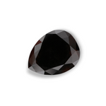 1.53 Carat Natural Black Pear Diamond GIA