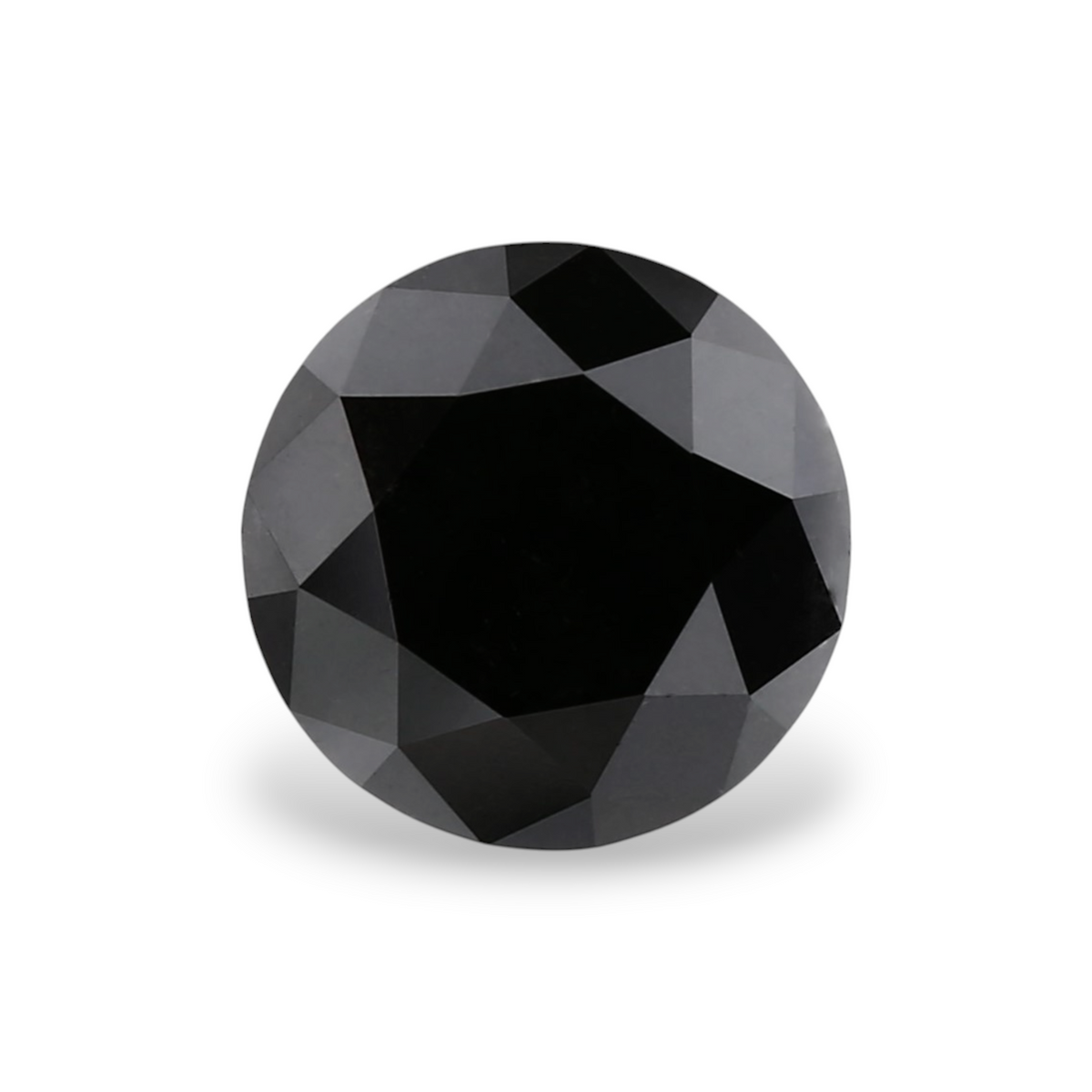 1.05 Carat Natural Black Round Diamond GIA
