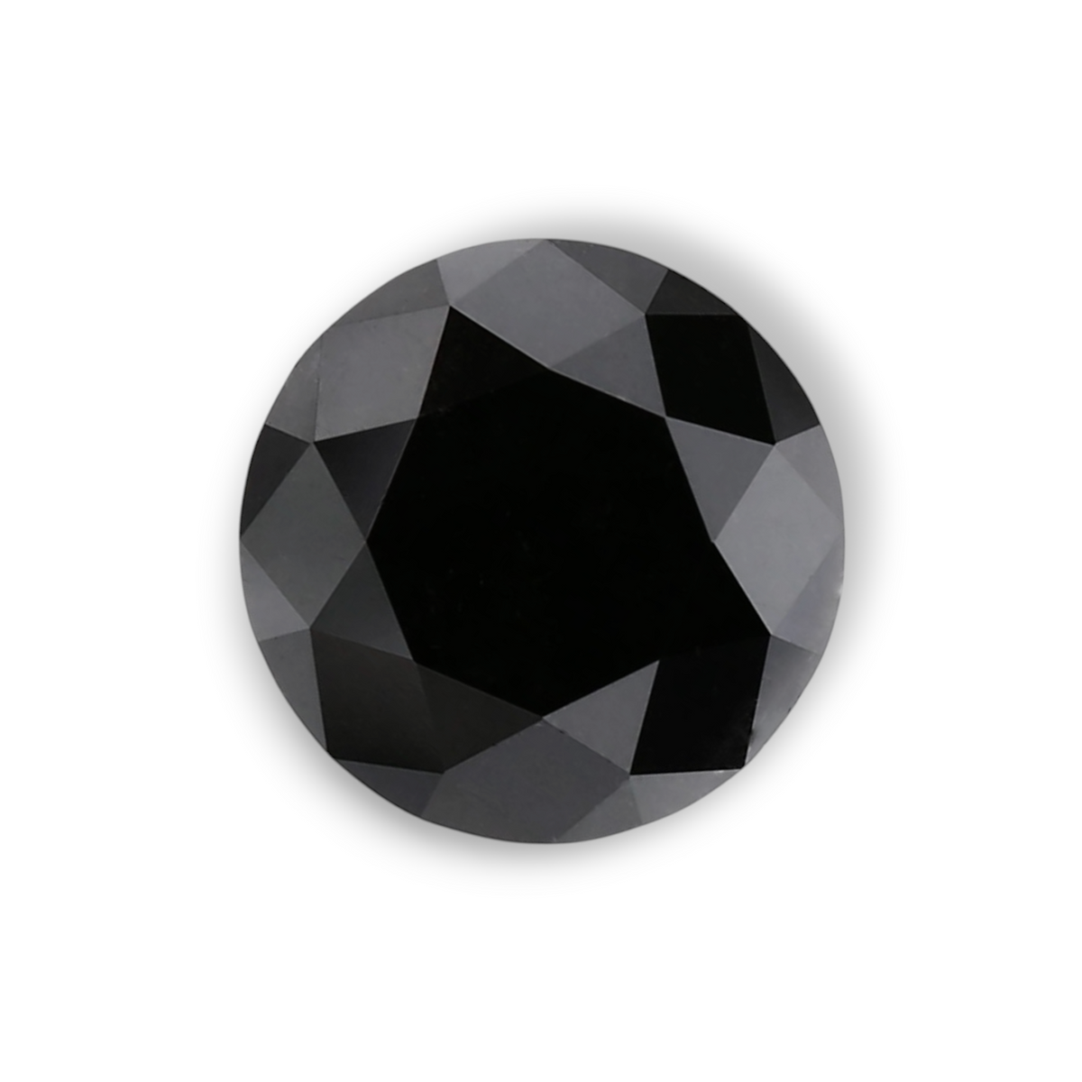 1.05 Carat Natural Black Round Diamond GIA