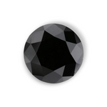 1.05 Carat Natural Black Round Diamond GIA