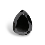 2.59 Carat Natural Black Pear Diamond GIA