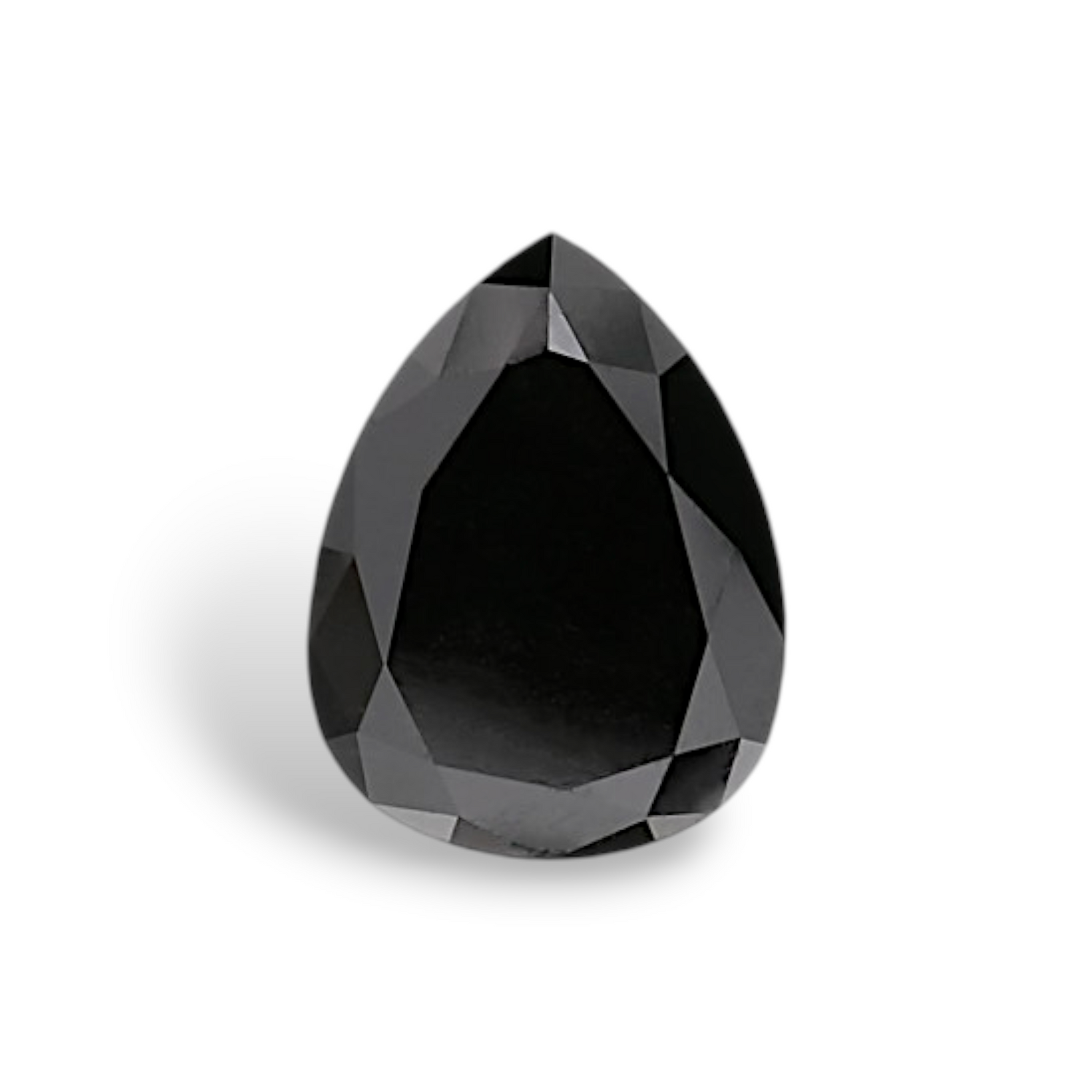 2.59 Carat Natural Black Pear Diamond GIA