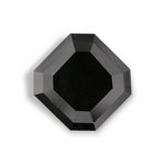 2.68 Carat Natural Black Sq emerald Diamond GIA