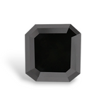 1.61 Carat Natural Black Sq emerald Diamond GIA