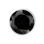 1.7 Carat Natural Black Round Diamond GIA