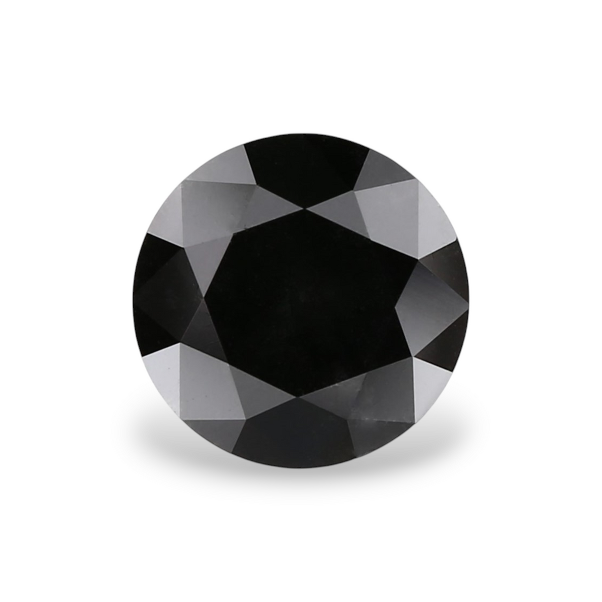 1.02 Carat Natural Black Round Diamond GIA