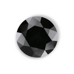 1.02 Carat Natural Black Round Diamond GIA