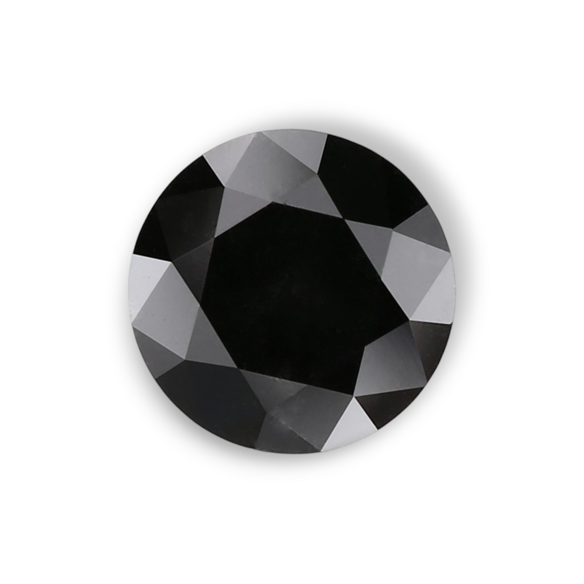 1.02 Carat Natural Black Round Diamond GIA