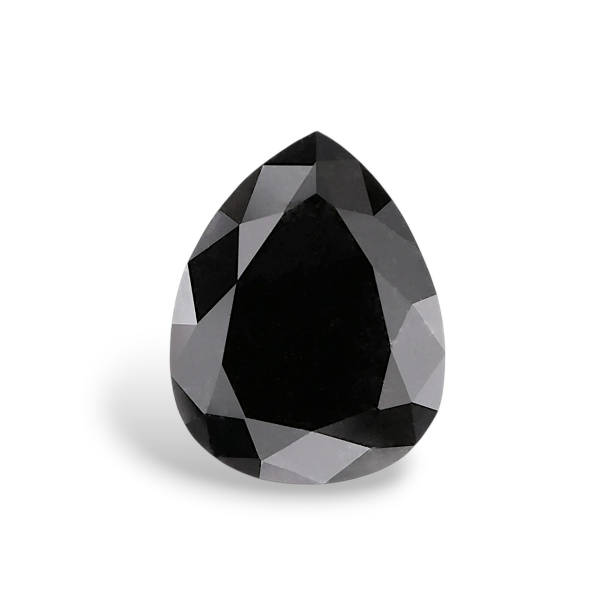 2.12 Carat Natural Black Pear Diamond GIA