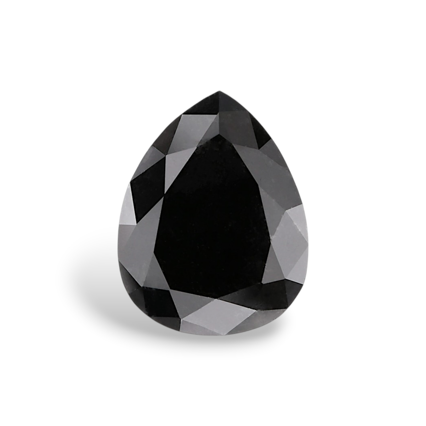 2.12 Carat Natural Black Pear Diamond GIA