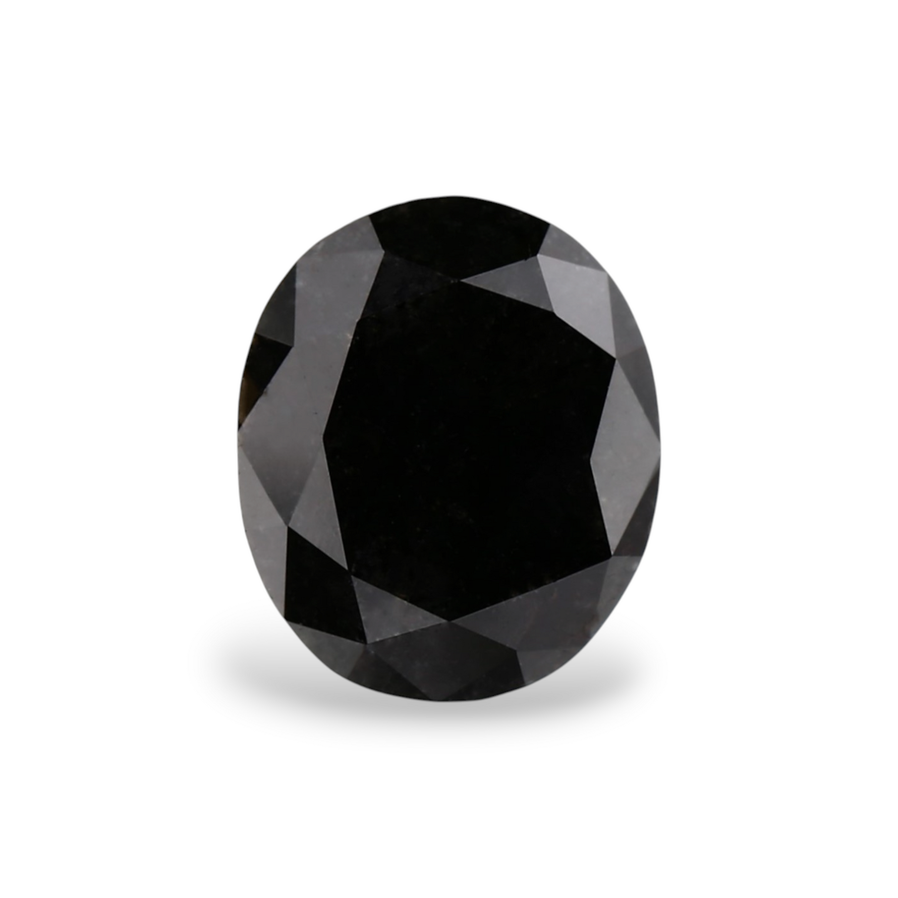 1.28 Carat Natural Black Oval Diamond GIA