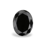 2.22 Carat Natural Black Oval Diamond GIA