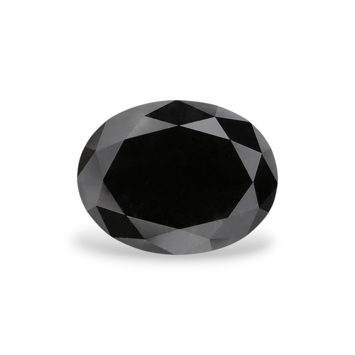 2.22 Carat Natural Black Oval Diamond GIA
