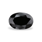1.11 Carat Natural Black Oval Diamond GIA