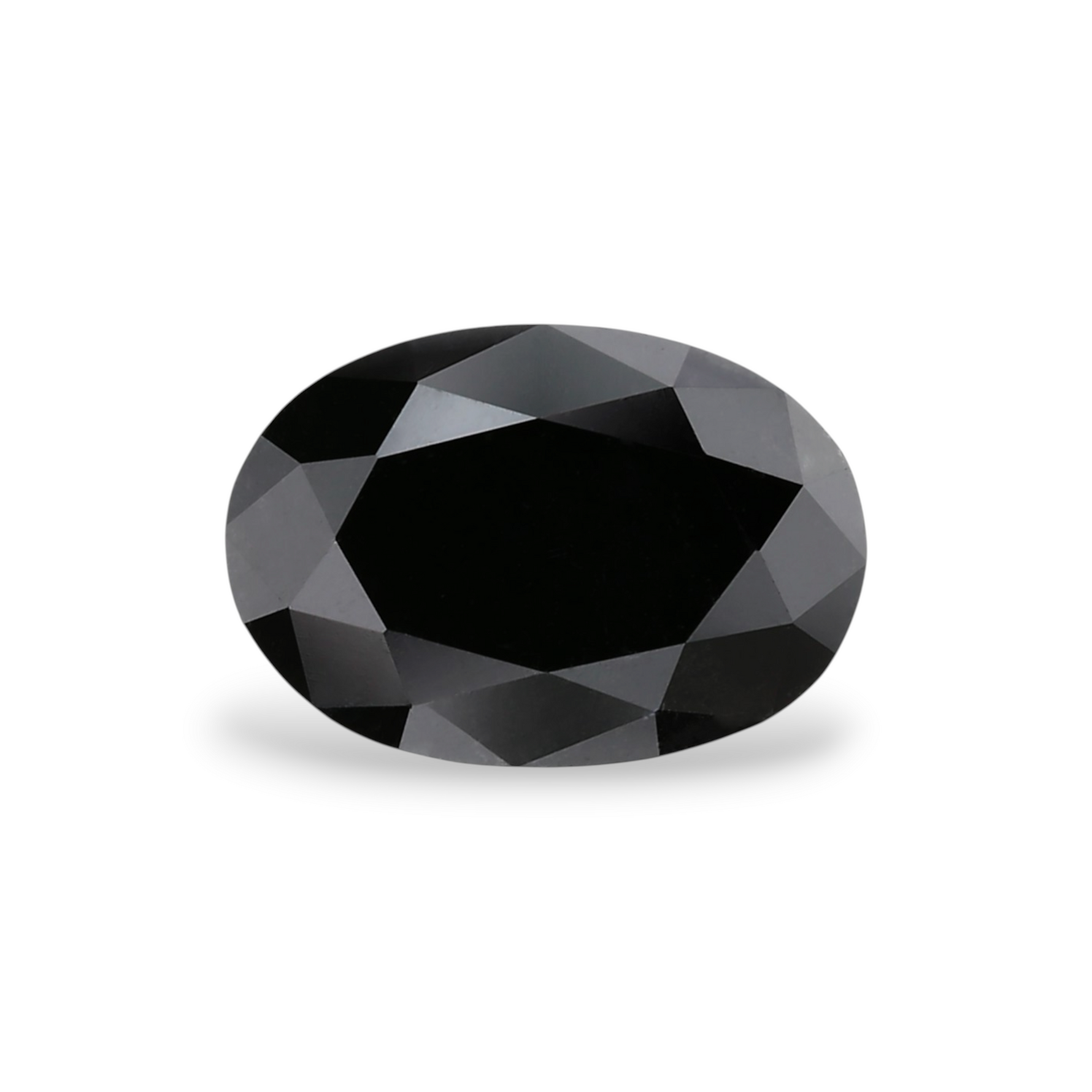 1.11 Carat Natural Black Oval Diamond GIA