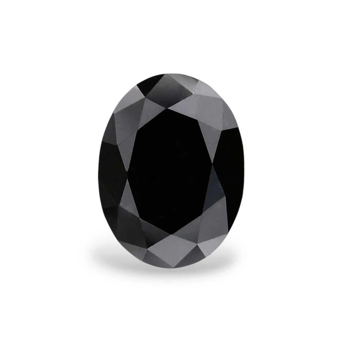 1.17 Carat Natural Black Oval Diamond GIA