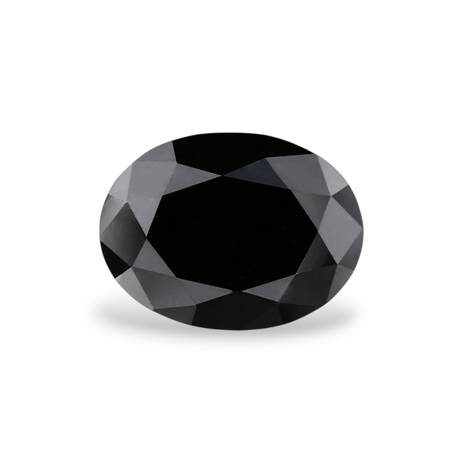 1.17 Carat Natural Black Oval Diamond GIA
