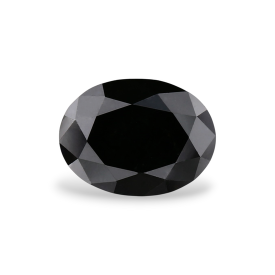 1.17 Carat Natural Black Oval Diamond GIA