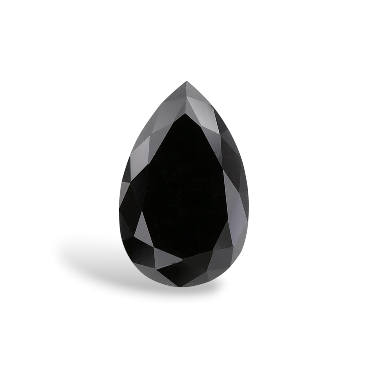 1.03 Carat Natural Black Pear Diamond GIA