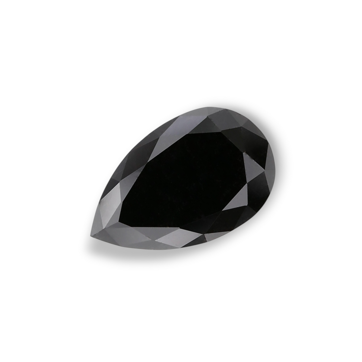 1.03 Carat Natural Black Pear Diamond GIA