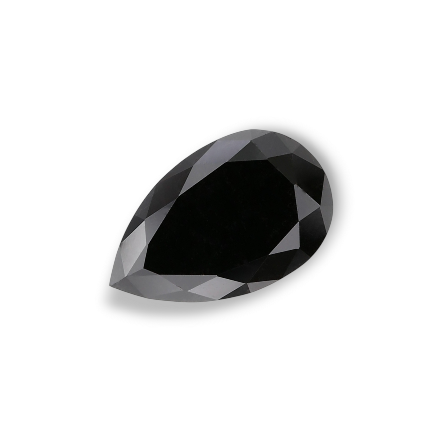 1.03 Carat Natural Black Pear Diamond GIA