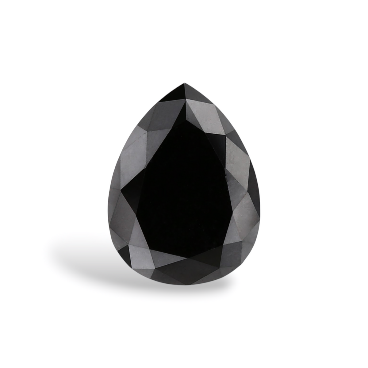 1.31 Carat Natural Black Pear Diamond GIA