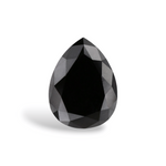 1.31 Carat Natural Black Pear Diamond GIA