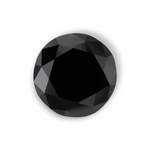 1.08 Carat Natural Black Round Diamond GIA