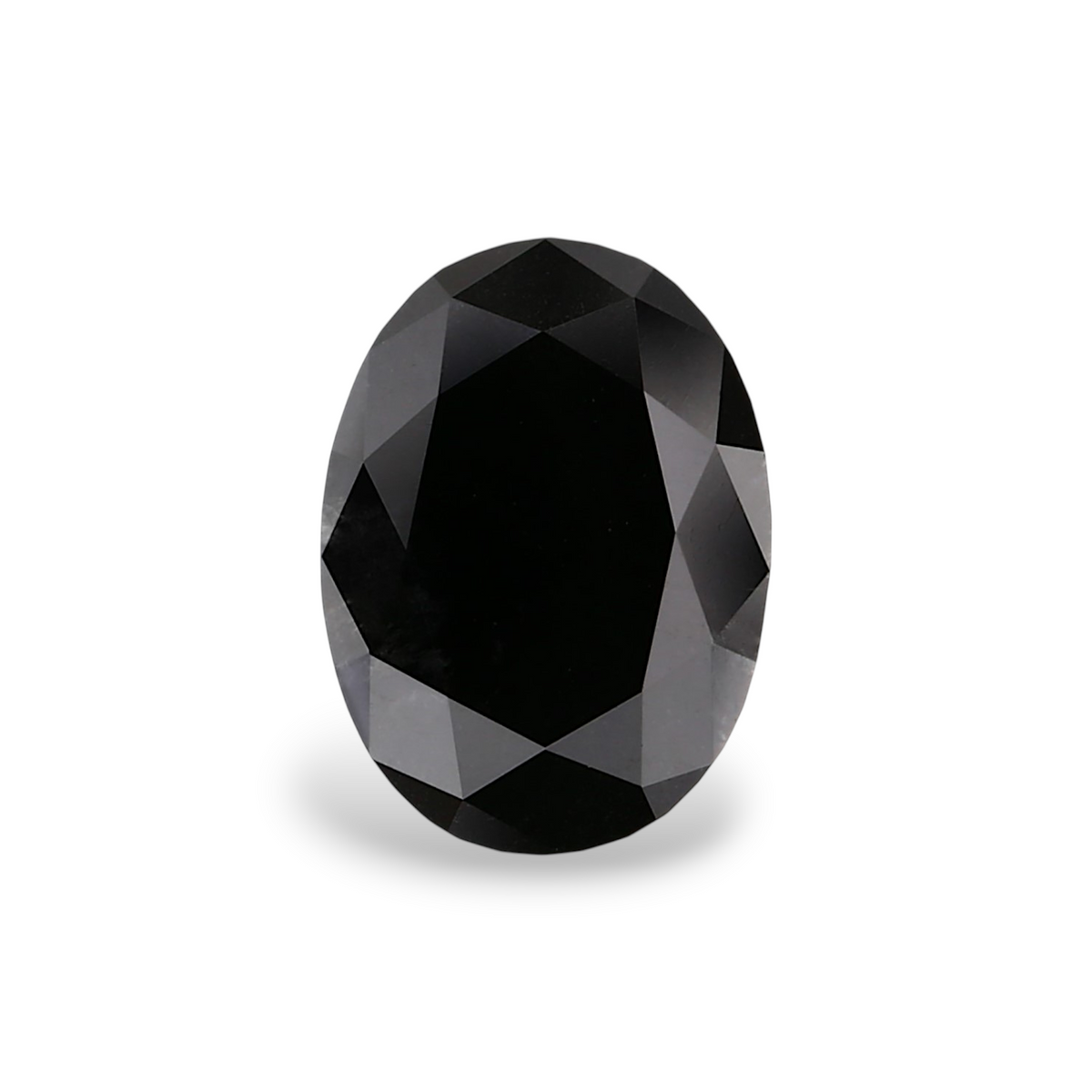 1.18 Carat Natural Black Oval Diamond GIA