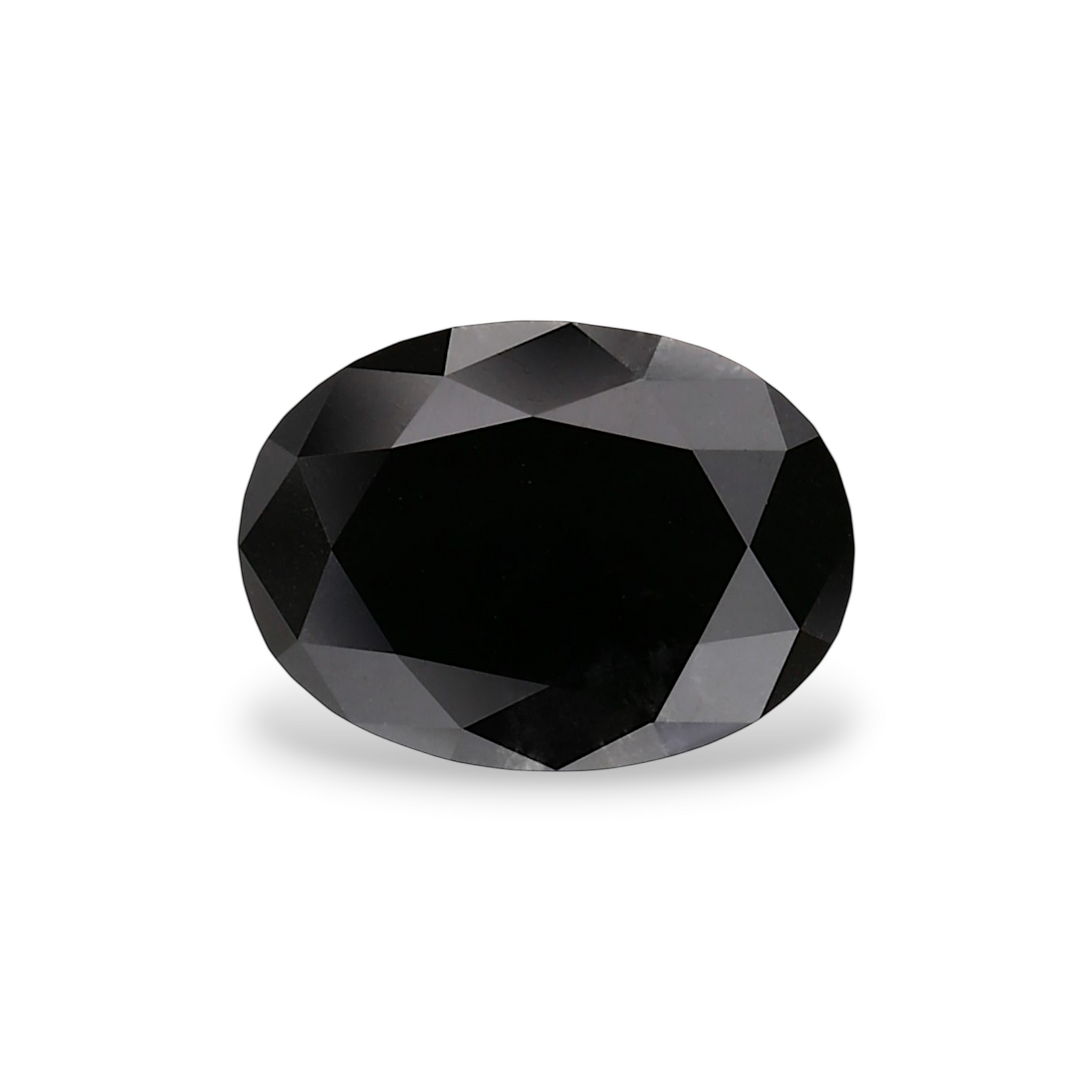 1.18 Carat Natural Black Oval Diamond GIA